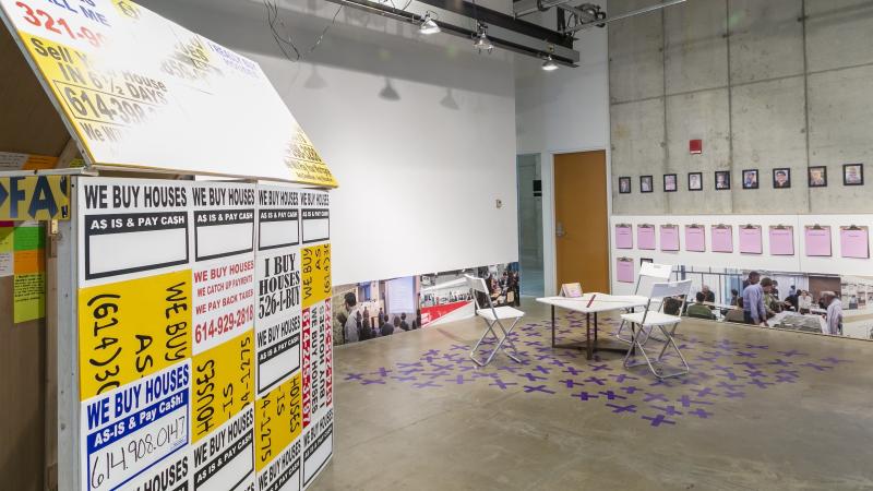 Installation view of The City Remembers. Exhibition