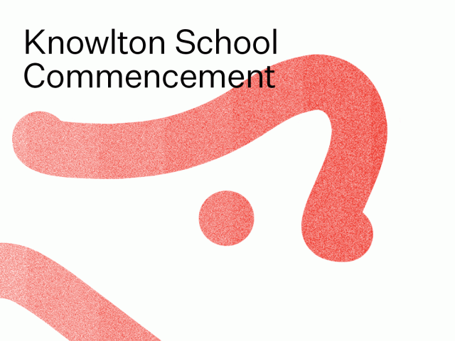 Knowlton School Commencement 2022 graphic