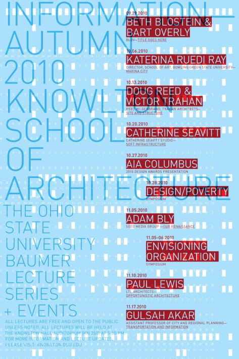 Fall 2010 Baumer Lecture Series Poster