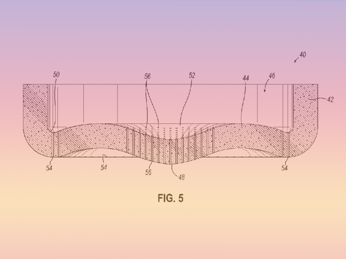 Patent illustration of floating concrete vessel